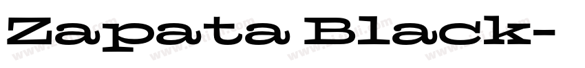 Zapata Black字体转换
